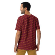 Gold Tip Diagonal Tee (Maroon) - Image 5