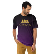 Crown Faded Tee (Purple & Black) - Image 4