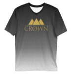 Crown Faded Tee (White & Black)