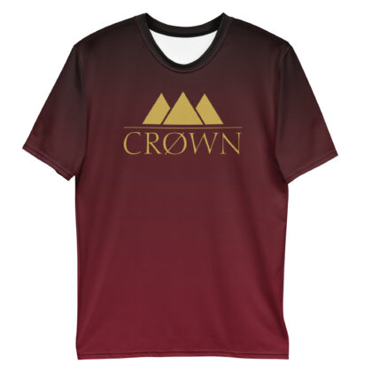 Crown Faded Tee (Maroon & Black)