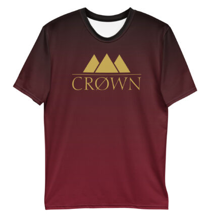 Crown Faded Tee (Maroon & Black)