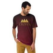 Crown Faded Tee (Maroon & Black) - Image 4