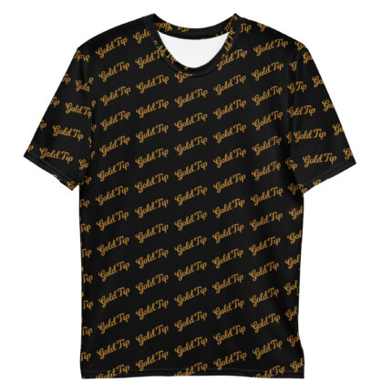 Gold Tip Diagonal Tee (Black)