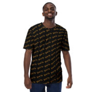 Gold Tip Diagonal Tee (Black) - Image 6