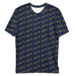 Gold Tip Diagonal Tee (Navy)