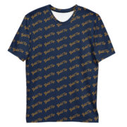 Gold Tip Diagonal Tee (Navy)