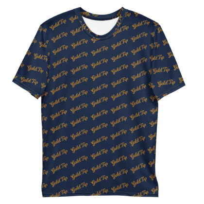Gold Tip Diagonal Tee (Navy)