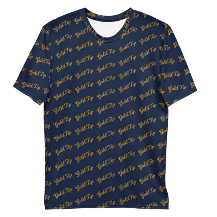 Gold Tip Diagonal Tee (Navy)