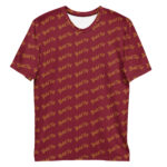 Gold Tip Diagonal Tee (Maroon)
