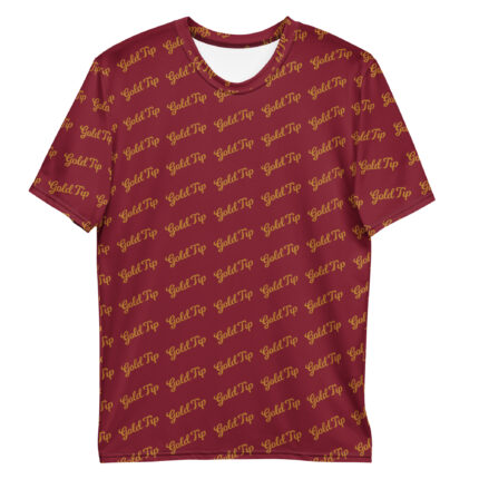 Gold Tip Diagonal Tee (Maroon)
