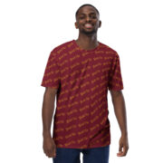 Gold Tip Diagonal Tee (Maroon) - Image 8