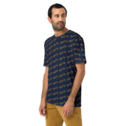 Gold Tip Diagonal Tee (Navy) - Image 4