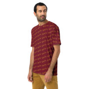 Gold Tip Diagonal Tee (Maroon) - Image 4