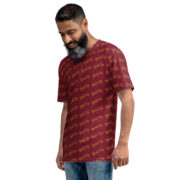 Gold Tip Diagonal Tee (Maroon) - Image 6