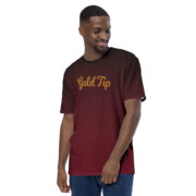 Gold Tip Faded Tee (Maroon/Black) - Image 4