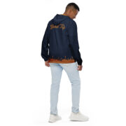 Gold Tip Circle Drip Windbreaker (Navy) - Image 8