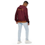 Gold Tip Circle Drip Windbreaker (Maroon) - Image 10