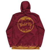 Gold Tip Drip Windbreaker (Maroon) - Image 2
