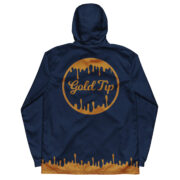 Gold Tip Windbreaker (Stroke Circle Design Gold) (Navy) - Image 2