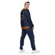 Gold Tip Windbreaker (Stroke Circle Design Gold) (Navy) - Image 7