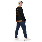 Gold Tip Men’s Windbreaker (Stroke Circle Design Gold) (Black) - Image 5