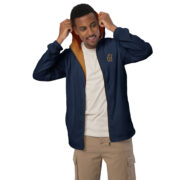 Gold Tip Circle Drip Windbreaker (Navy) - Image 7