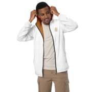 Gold Tip Circle Drip Windbreaker (White) - Image 5