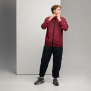 Gold Tip Circle Drip Windbreaker (Maroon) - Image 12