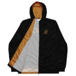 Gold Tip Circle Drip Windbreaker (Black)