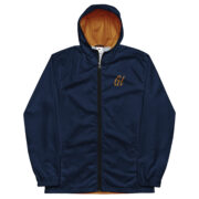 Gold Tip Windbreaker (Stroke Circle Design Gold) (Navy) - Image 4