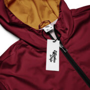 Gold Tip Circle Drip Windbreaker (Maroon) - Image 11
