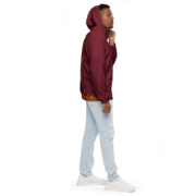 Gold Tip Drip Windbreaker (Maroon) - Image 12