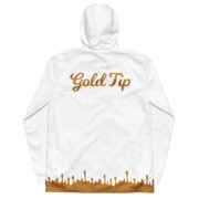 Gold Tip Circle Drip Windbreaker (White) - Image 2