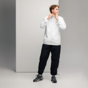 Gold Tip Circle Drip Windbreaker (White) - Image 17