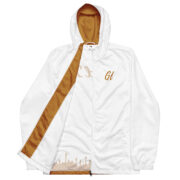 Gold Tip Circle Drip Windbreaker (White) - Image 19