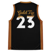 Gold Tip Est. 23 Basketball Jersey (Black) - Image 4