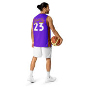 Gold Tip Est. 23 Basketball Jersey (Purple) - Image 2