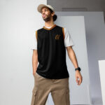 Gold Tip Est. 23 Basketball Jersey (Black)