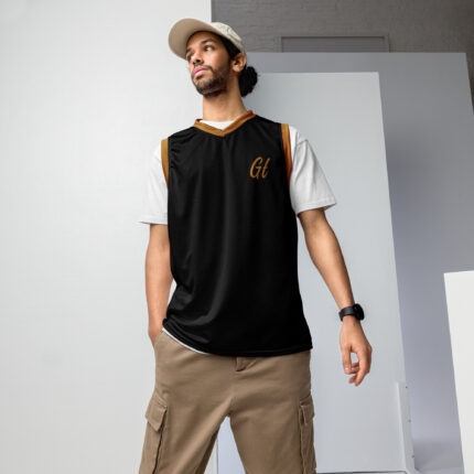 Gold Tip Est. 23 Basketball Jersey (Black)