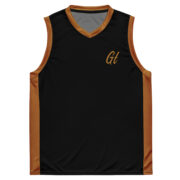 Gold Tip Est. 23 Basketball Jersey (Black) - Image 3
