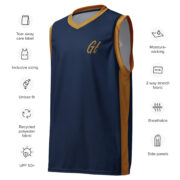 Gold Tip Est. 23 Basketball Jersey (Navy) - Image 3