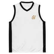 Gold Tip Est. 23 Basketball Jersey (Black/White)