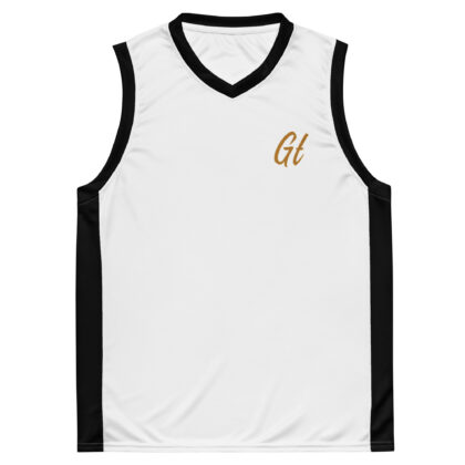 Gold Tip Est. 23 Basketball Jersey (Black/White)
