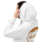 Gold Tip Circle Drip AOP Hoodie (White) - Image 4