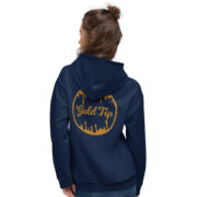 Gold Tip Circle Drip AOP Hoodie (Navy) - Image 2