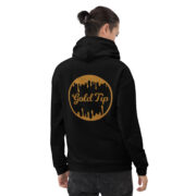 Gold Tip Circle Drip AOP Hoodie (Black) - Image 2