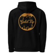Gold Tip Circle Drip AOP Hoodie (Black) - Image 11