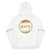 Gold Tip Circle Drip AOP Hoodie (White) - Image 6