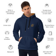 Gold Tip AOP Hoodie (Navy) - Image 4