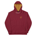Gold Tip AOP Hoodie (Maroon)